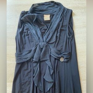 John Galliano Designer Formal Cocktail Dress Polka Dot Bow Collar Luxury Classic